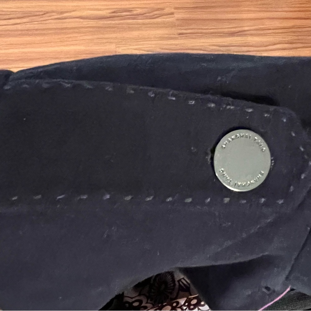 Shanghai Tang Deep Navy Suede Cotton Cashmere Blend Jacket , Size US 10 - Picture 8 of 17